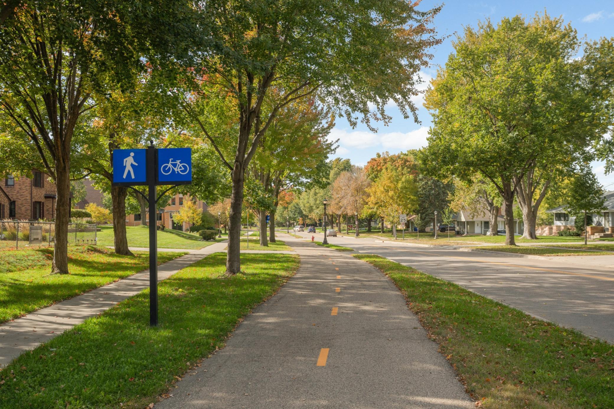 The Grand Round was originally envisioned by the architect H. W.S. Cleveland in the 1800's. This multi use trail connects far beyond St Paul, it also connects to the Gateway Trail which goes to Stillwater. Time to explore!