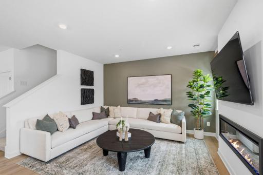 The natural gathering space of the home, the Great Room is excellent for hosting movie nights with loved ones, daily recreational activities and seamless relaxation, with an optional fireplace to add a warm charm.