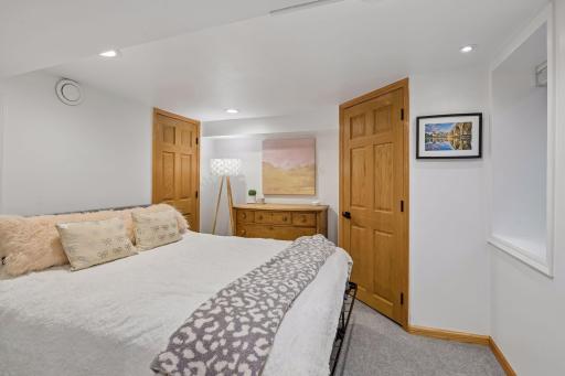Finished lower level provides flexible, additional space for guests, work or recreation