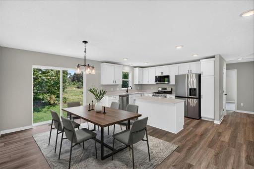 Photo taken of another home with similar plan and finishes. Virtually Staged.