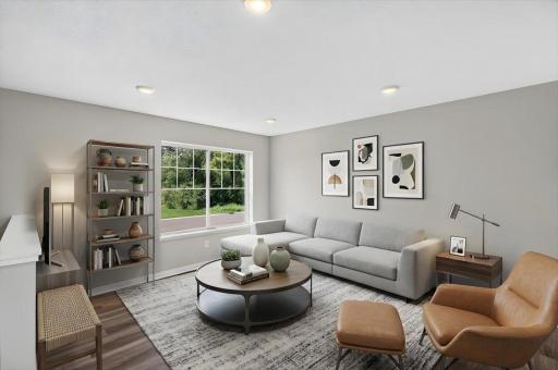 Photo taken of another home with similar plan and finishes. Virtually Staged.