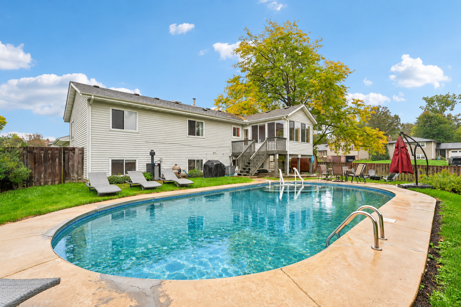 Heated pool