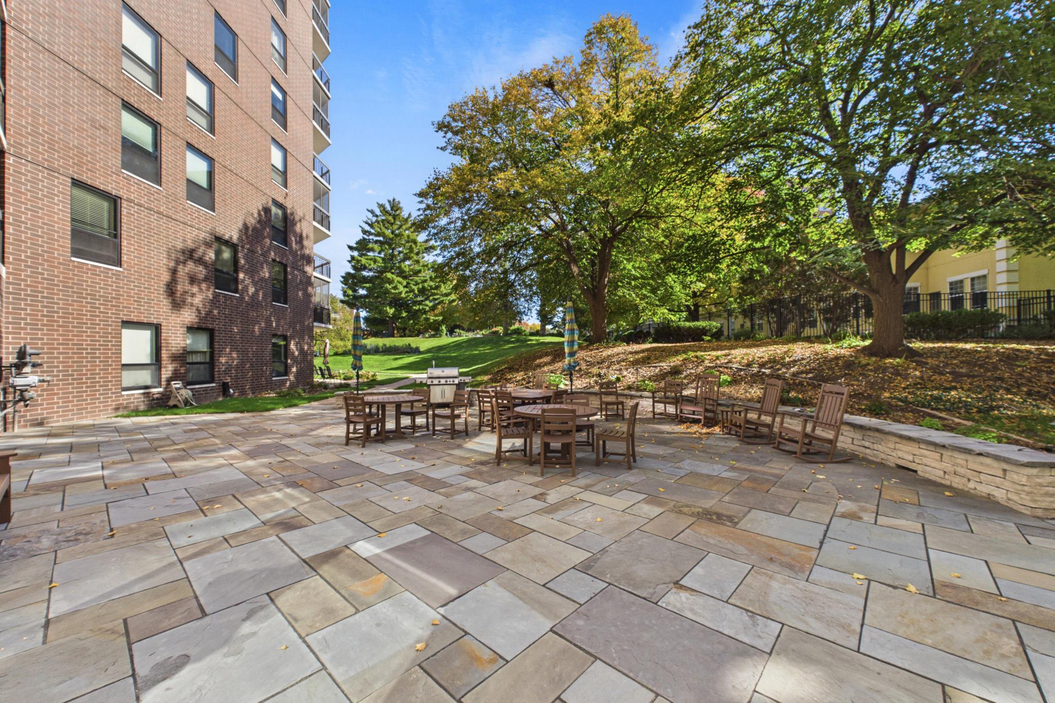 Inviting back patio