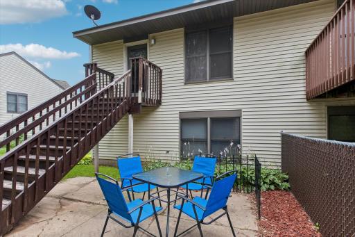 Inviting patio areaâperfect for relaxing and enjoying time with family and friends.
