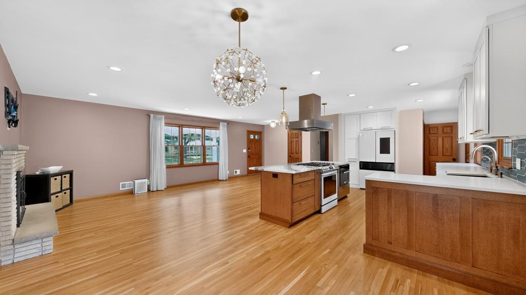 Open-concept layout