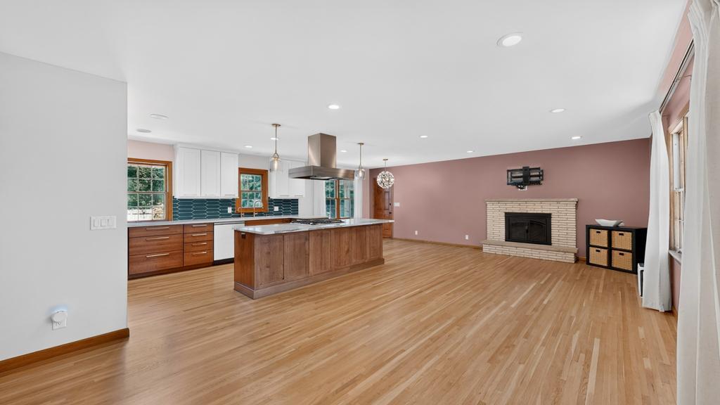 Refinished real hardwood floors