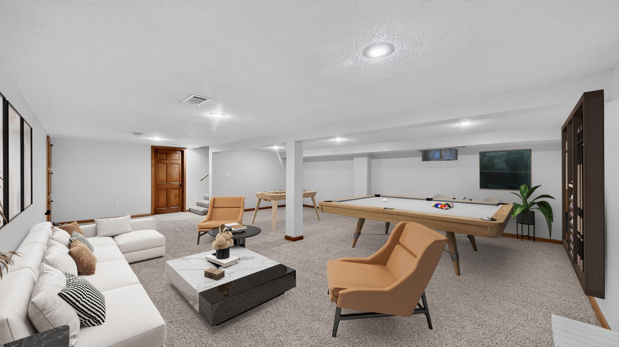 Multi-Purpose Room virtually staged