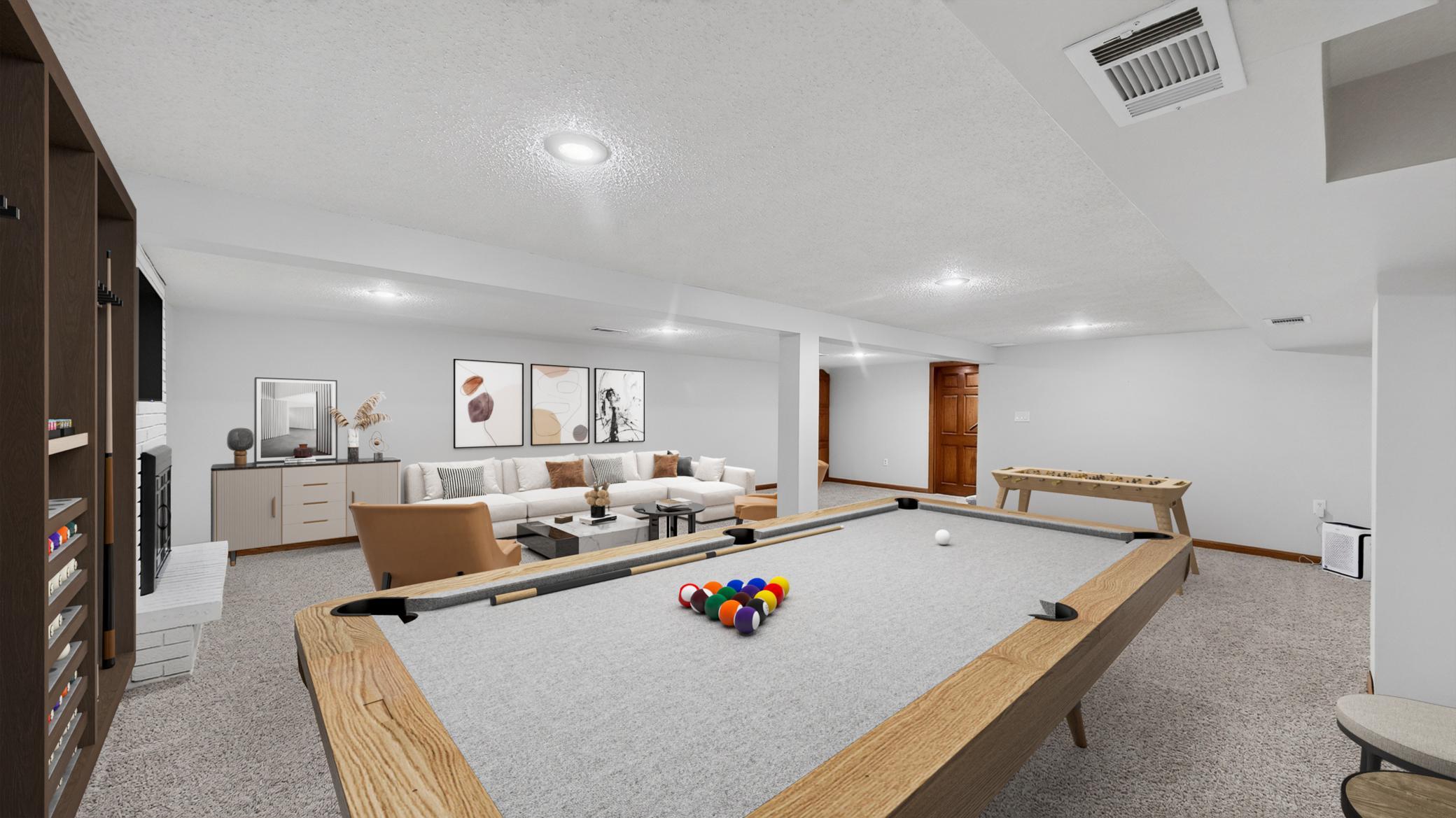 Multi-Purpose Room virtually staged