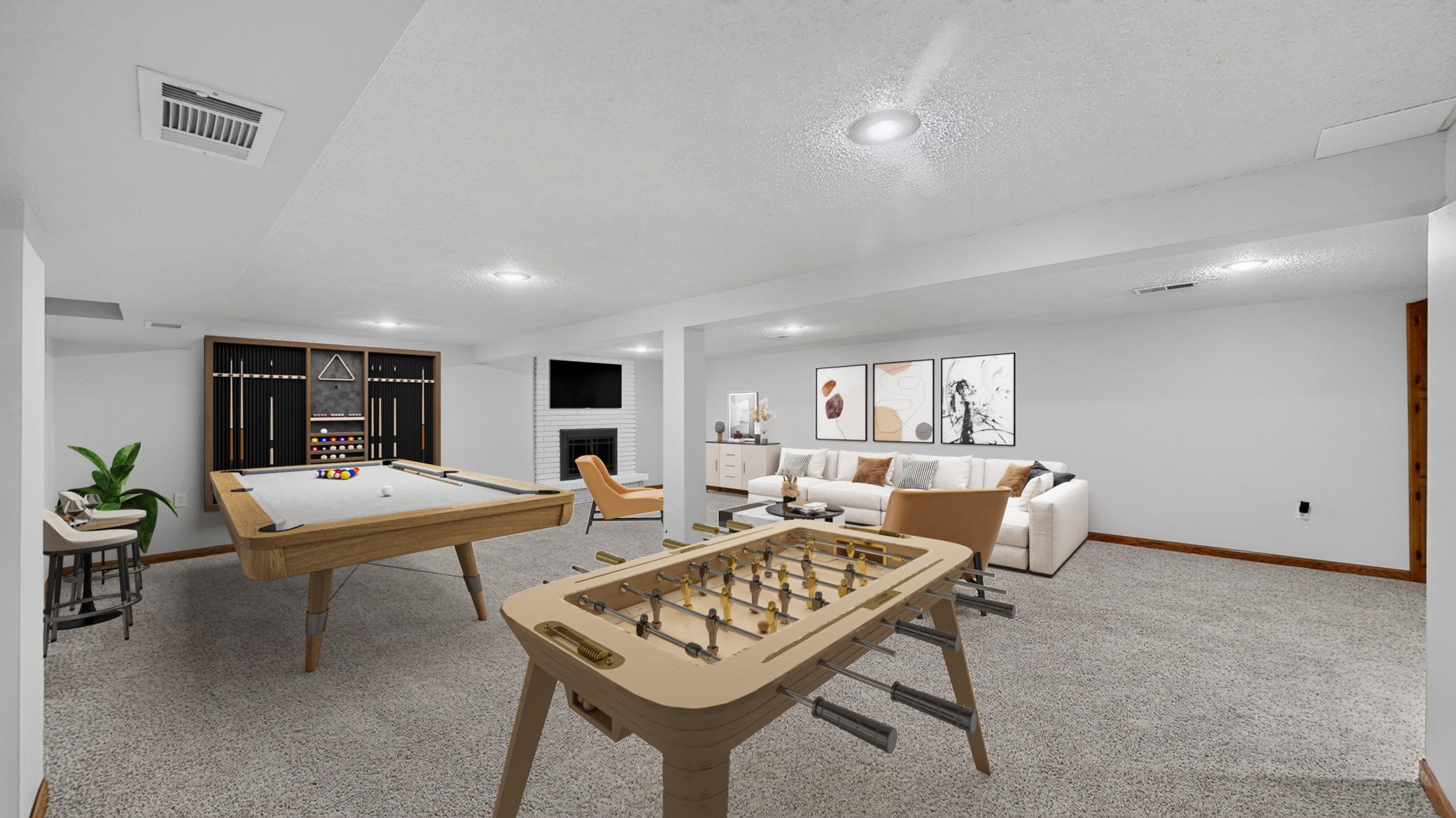 Multi-Purpose Room virtually staged