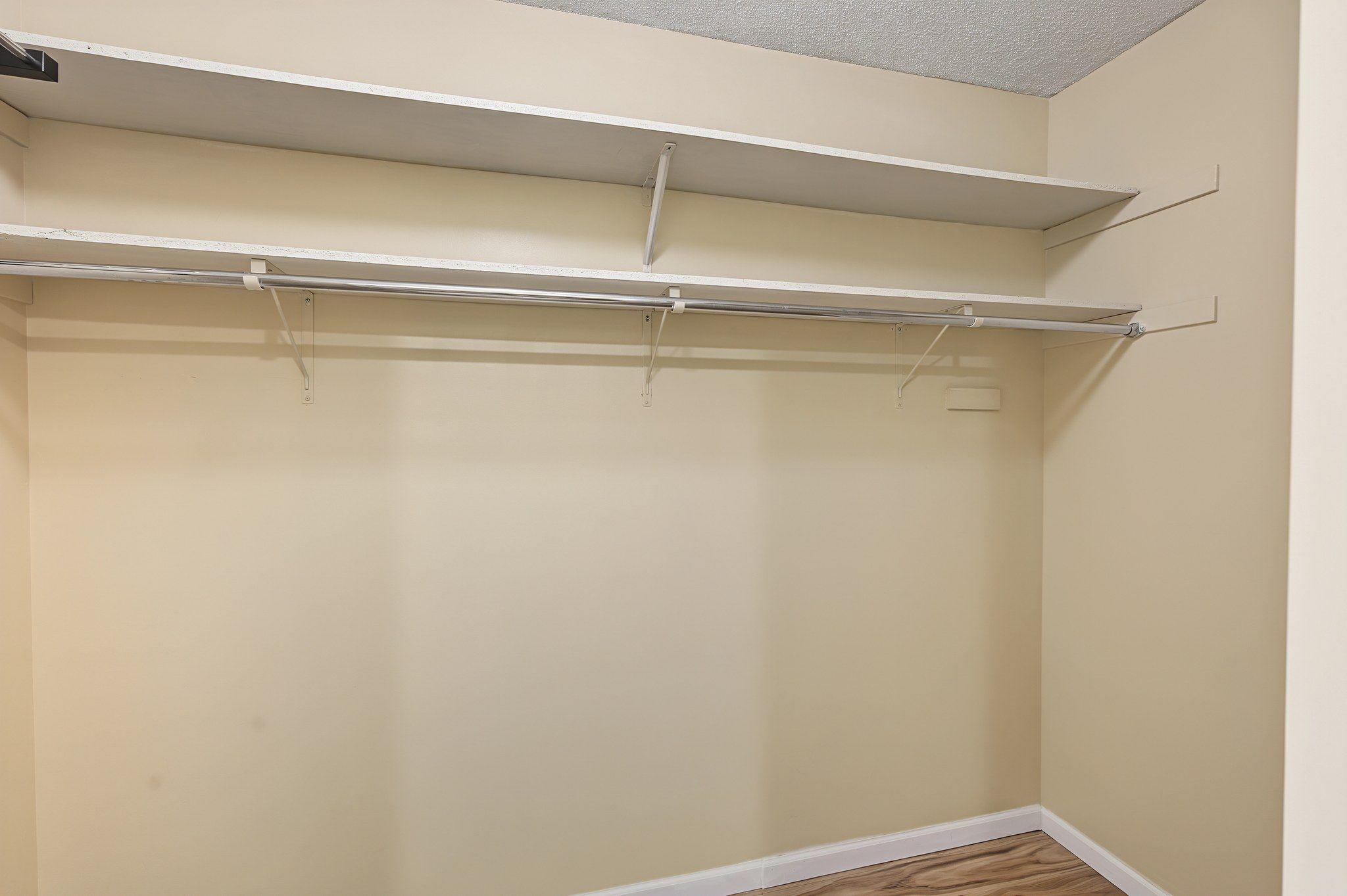 Walking closet on main bedroom