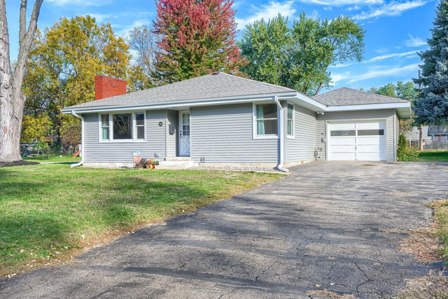 Attached oversized one-stall garage