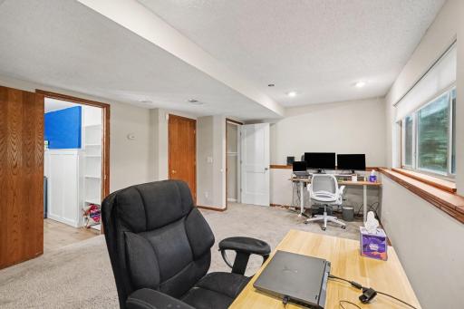 Lower Level Family Room With Additional Storage Space