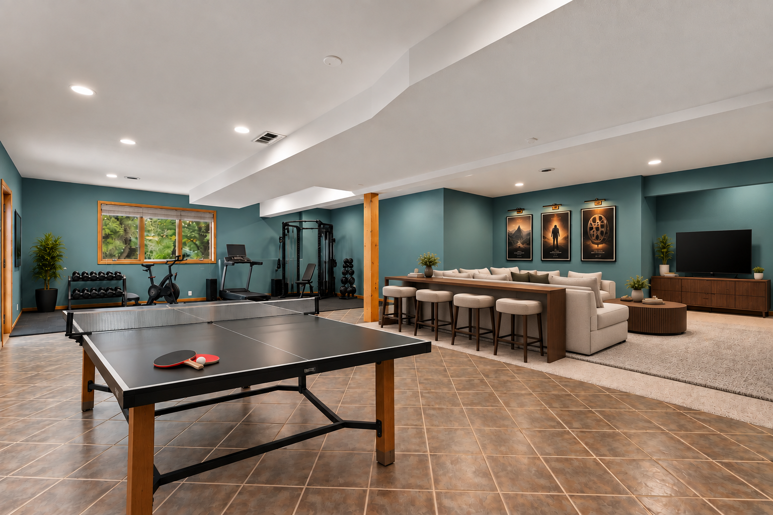 30_Lower Level. virtual staged