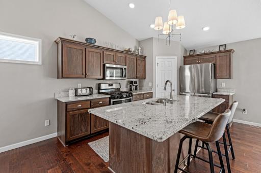A spacious island creates a natural gathering place.
