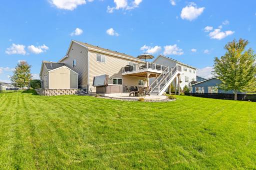 A fully fenced yard with room to enjoy the outdoors.