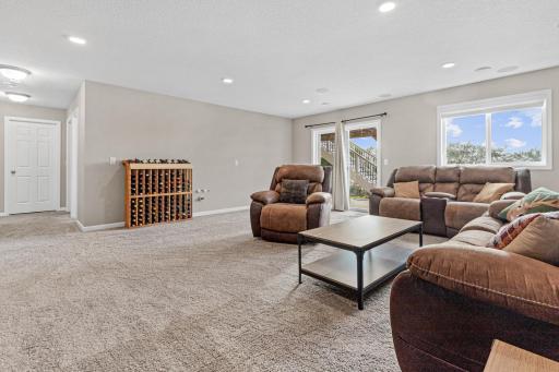Lower level family room walks out to the patio