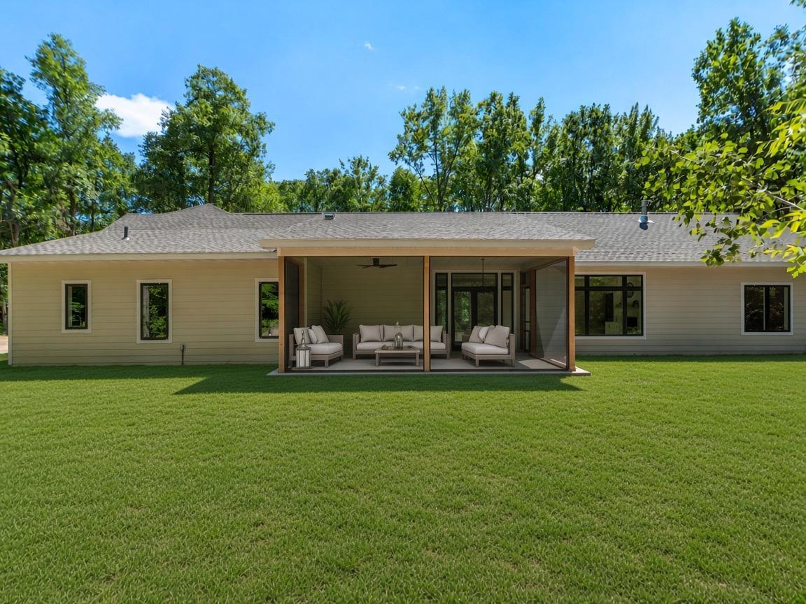 Virtually Enhanced-Seeded lawn digital renderings for visual representation only