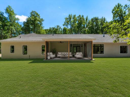 Virtually Enhanced-Seeded lawn digital renderings for visual representation only