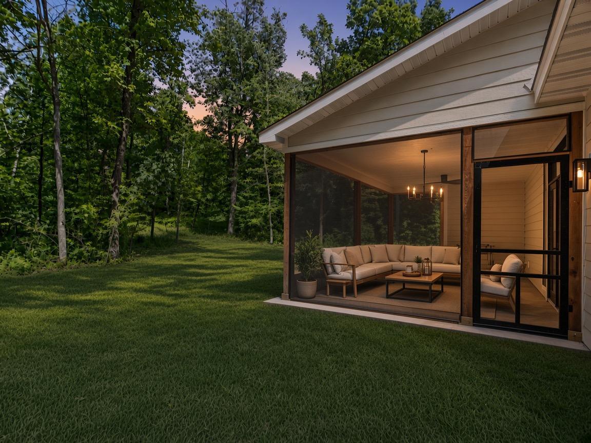Virtually Staged and Enhanced-Exterior twilight/lawn are digital renderings for visual representation only
