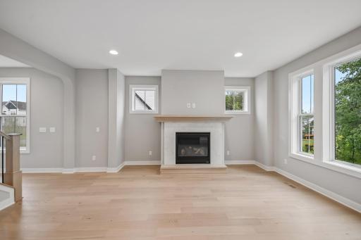 Engineered Wood Flooring Through out Most of the Main Level Provides a Seamless Flow