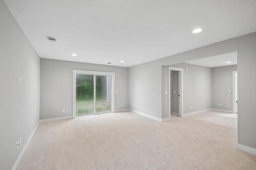 Secondary Living Space in the Lower Level Walk Out