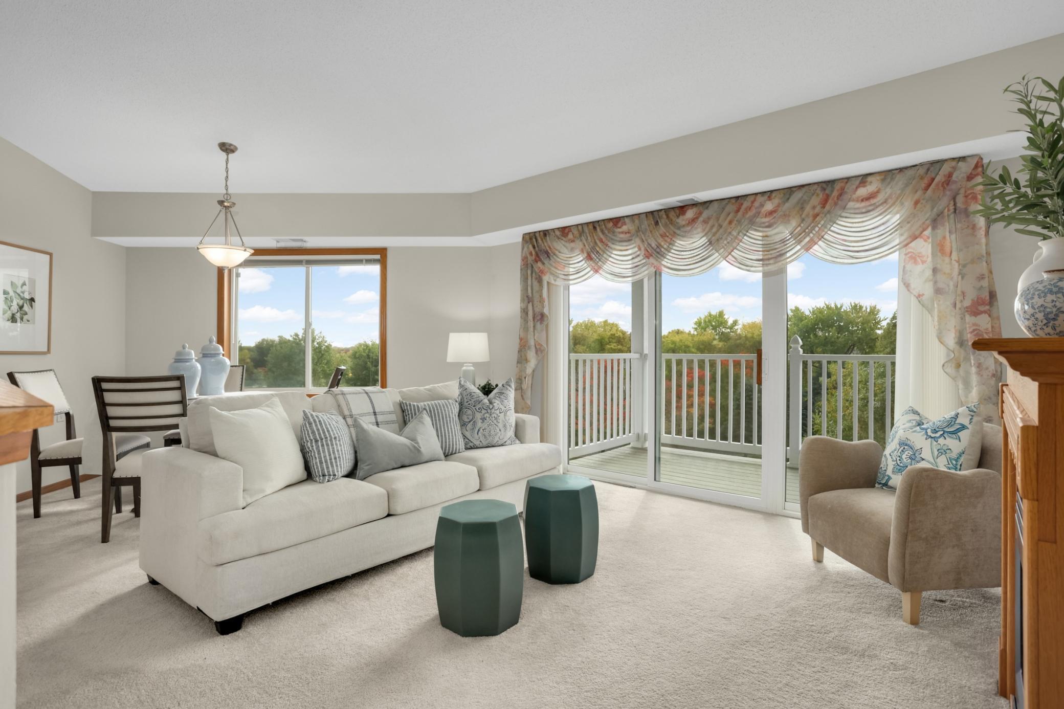Bright, inviting living space perfect for relaxing or entertaining
