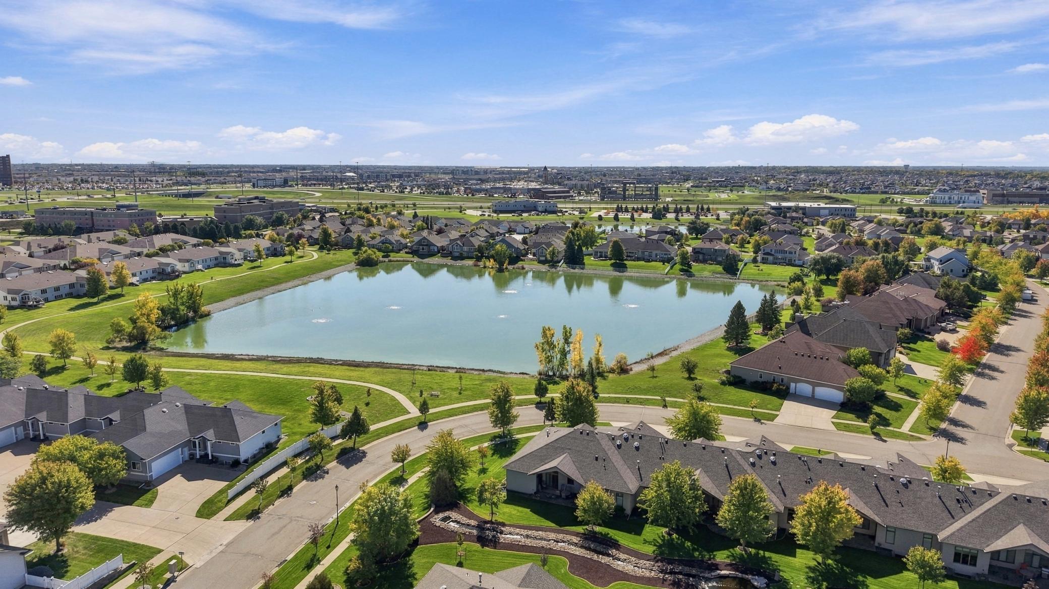 Pond Views from overhead of Subject Property