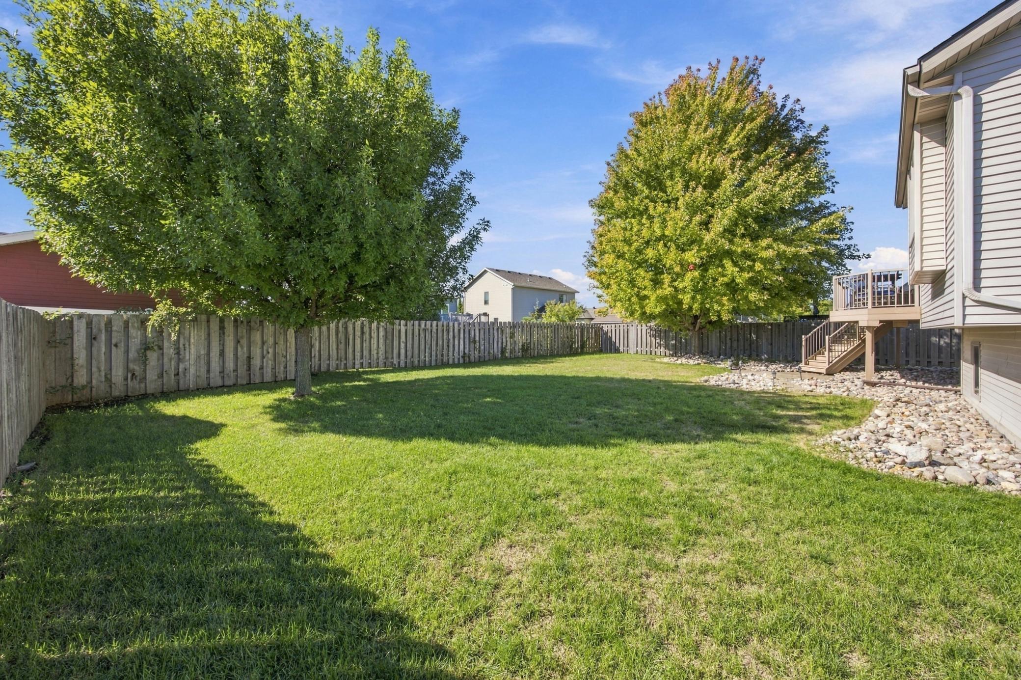 South-facing Backyard