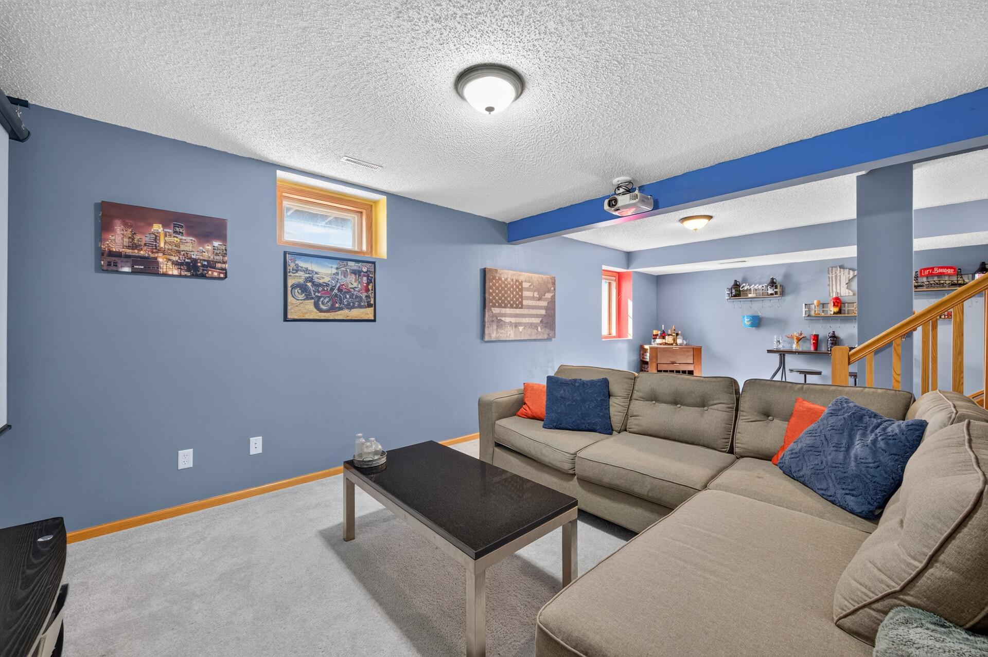 7623 Palomino Avenue NE - Lower Level Family Room and Great Room