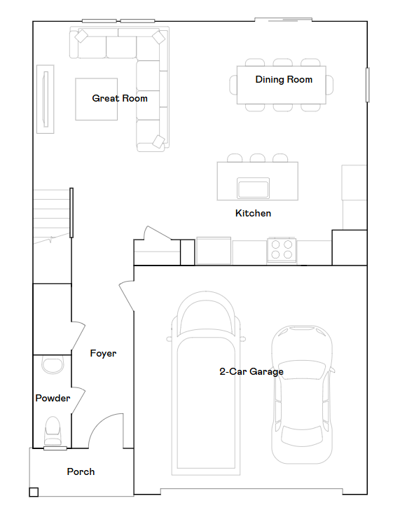 Canton main level floorplan.