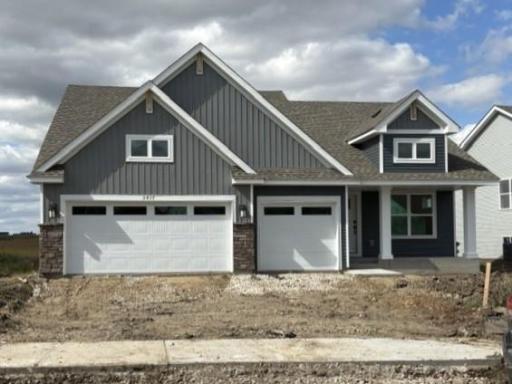 (Photo is of the actual home in progress.)