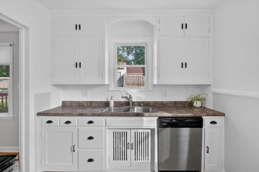 Do the dishes while looking out over your beautiful backyard