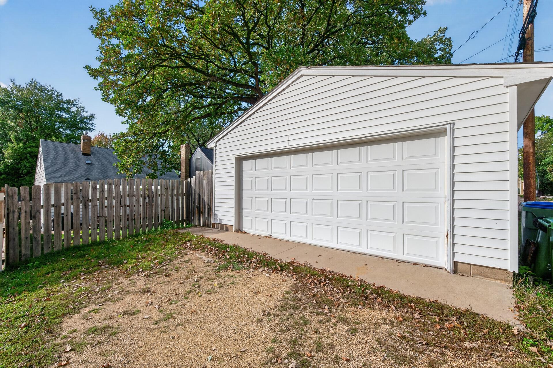 The two car garage is in pristine condition!