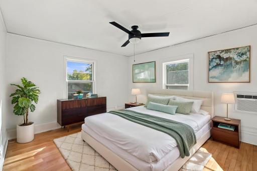 Virtually Staged bedroom located on the 2nd level.