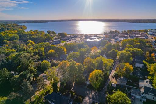 View to downtown Buffalo and Buffalo Lake.