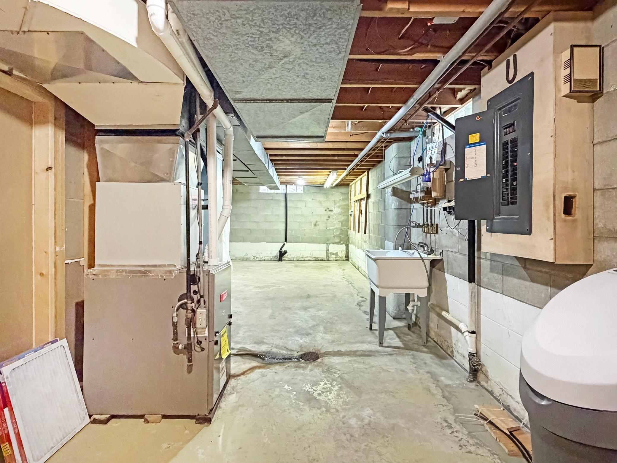 Basement storage/utility room