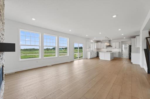 (Photo of a similar home, actual homes finished will vary) The open-concept main level.