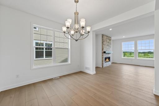 (Photo of a similar home, actual homes finished will vary) Host your friends and family in the formal dining area.