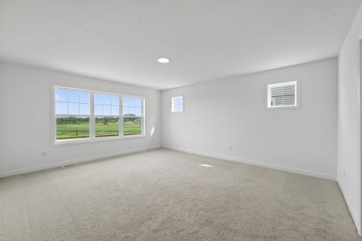 (Photo of a similar home, actual homes finished will vary) Find your retreat in this stunning primary bedroom. Enjoy the exclusivity of a private bath and huge walk-in closet.