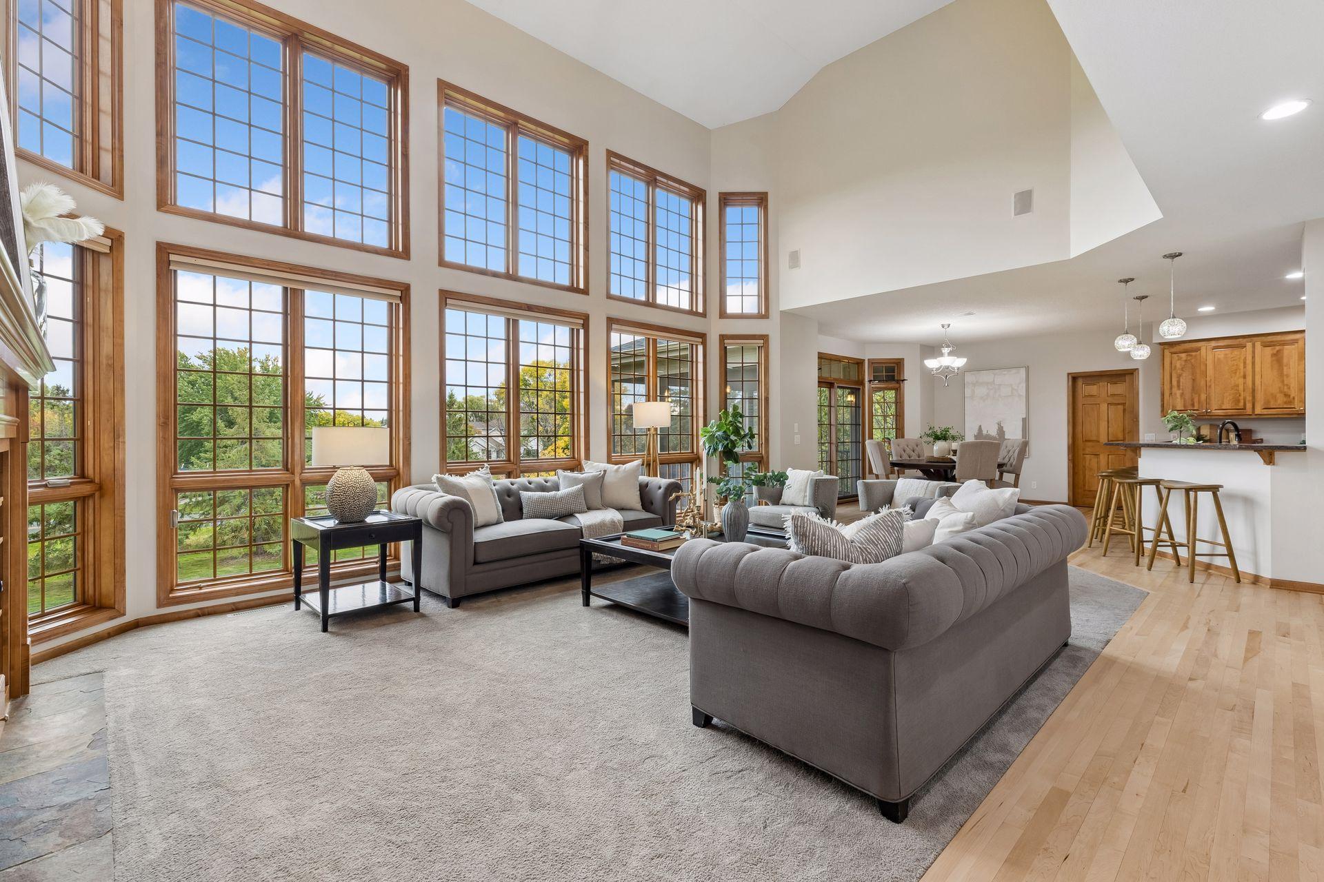 Stunning floor to ceiling windows