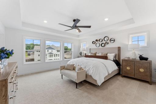 The ownerâs suite is nestled into a private corner on the second floor, acting as a tranquil retreat with access to a spa-inspired bathroom and spacious walk-in closet.