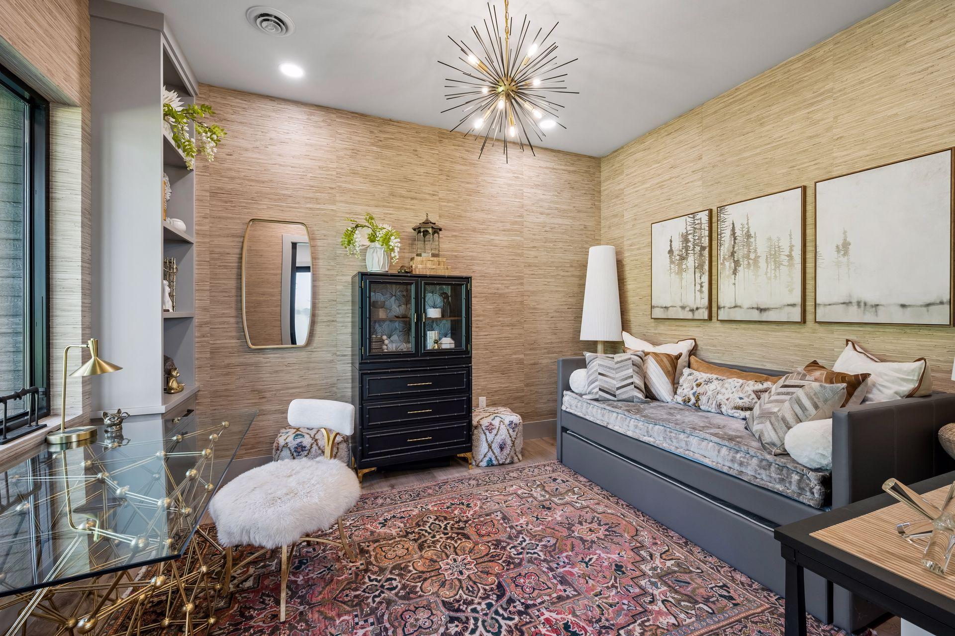 This versatile office provides a quiet and comfortable space for working from home or reading. With its generous size and flexible layout, it could easily serve as an additional bedroom.