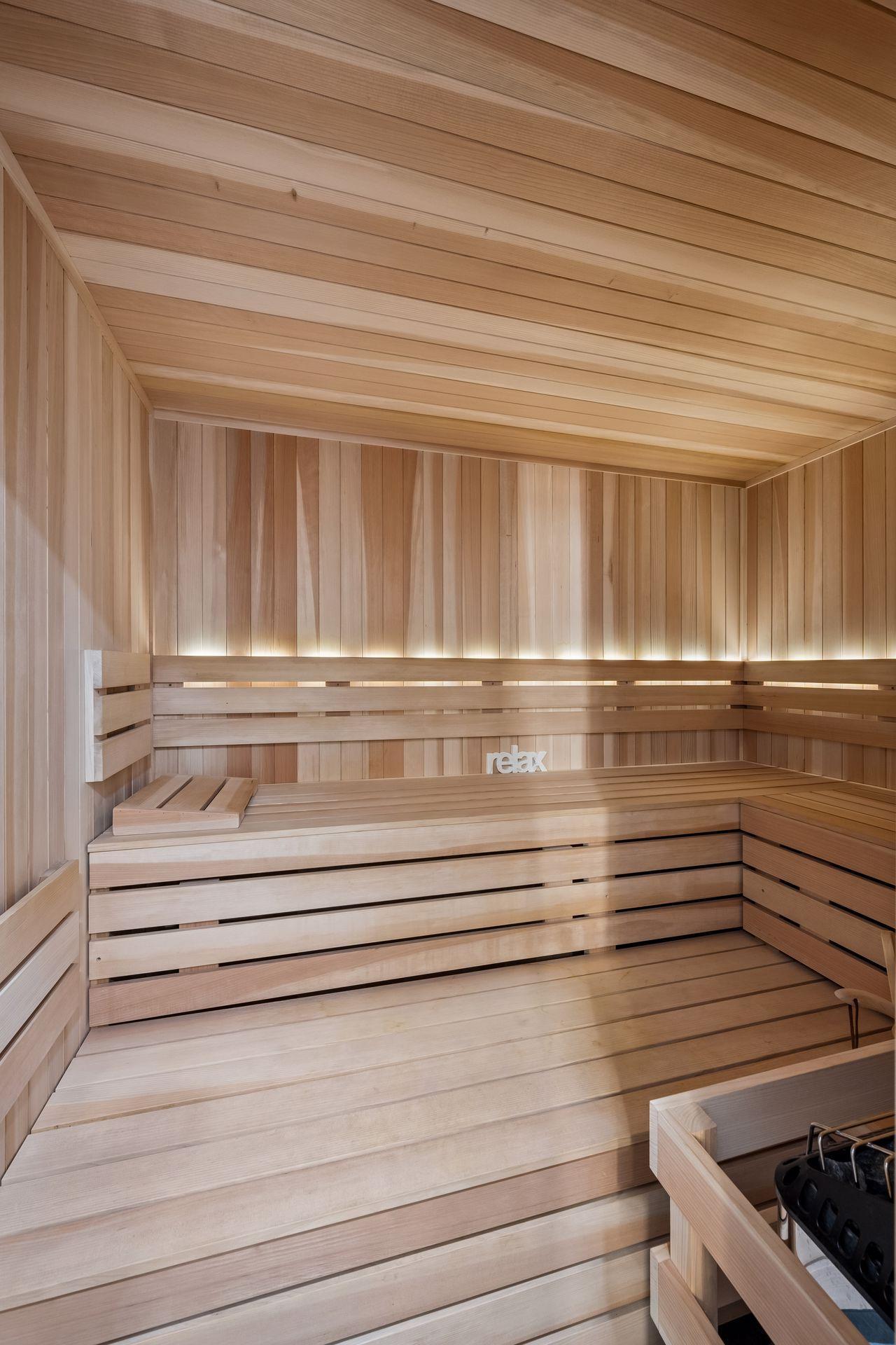 After a day on the lake, unwind and rejuvenate in the warmth of the sauna, creating a true resort-style experience at home, your guests may never want to leave!