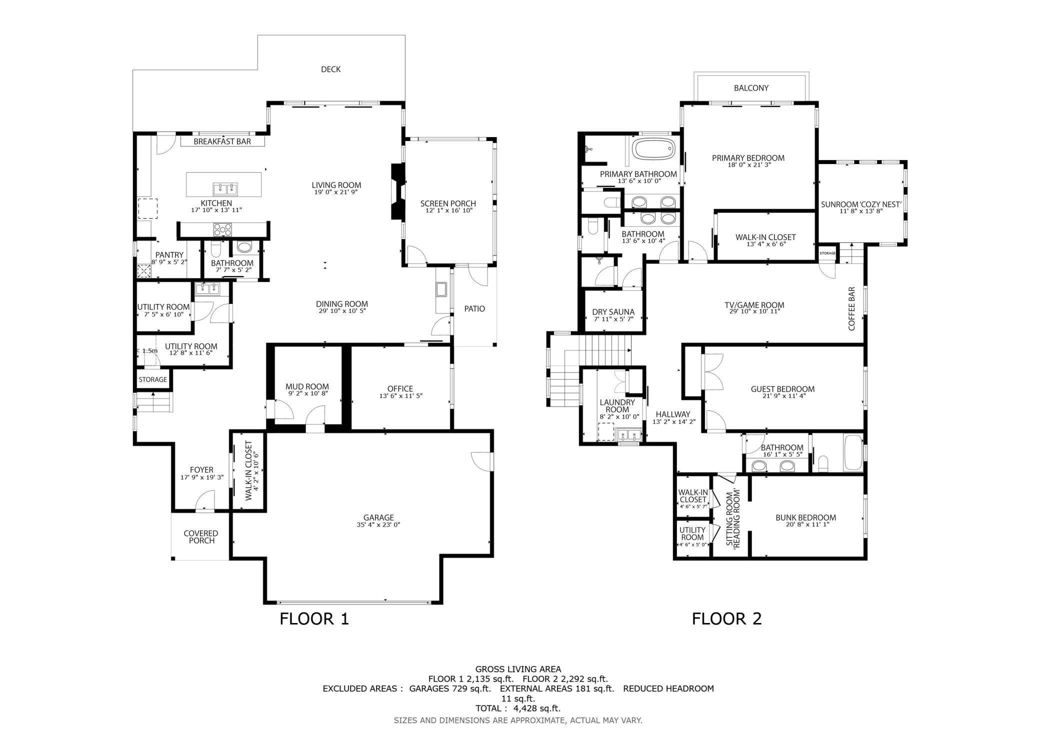 This thoughtfully designed floor plan offers over 4,400 square feet of living space with a seamless blend of luxury, functionality, and lake-focused living.