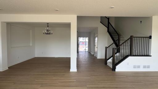 (Photo is of the actual home in progress.)