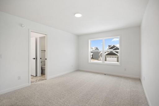 (Photo of a similar home, actual finishes may vary) Enjoy direct access to a full bathroom from bedroom 4