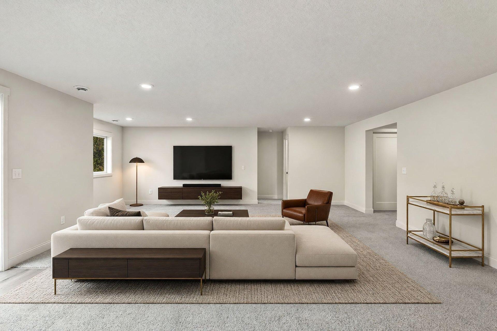 Basement family room