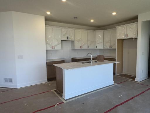(Photo is of the actual home in progress.)