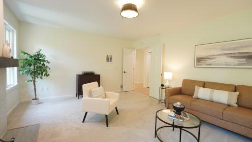 The second bedroom with an extra-wide, double door entry is currently staged as a den but can easily meet other needs such as a billiard room, library, or a fabulous guest room.