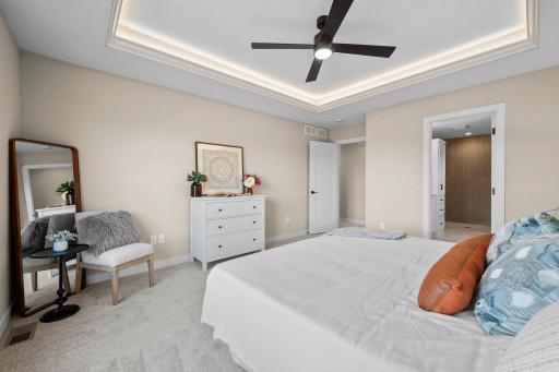 Primary Suite with private bathroom and walk in closet